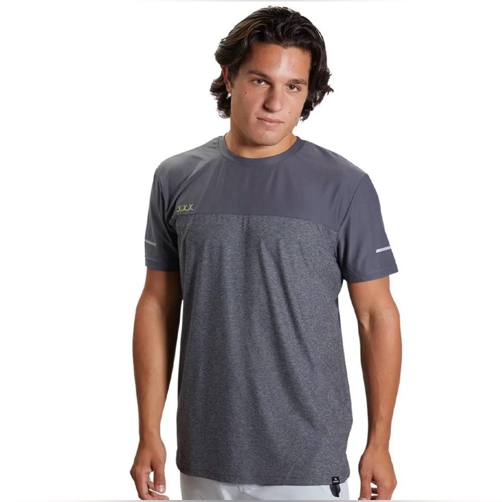 Men’s Bauer FLC Color Block Training Tee dark gray Medium